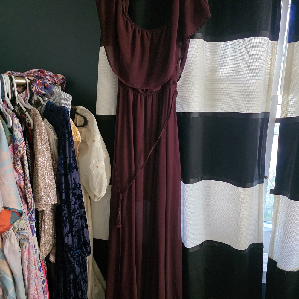 Baltic Born Deep Burgundy Maxi Dress